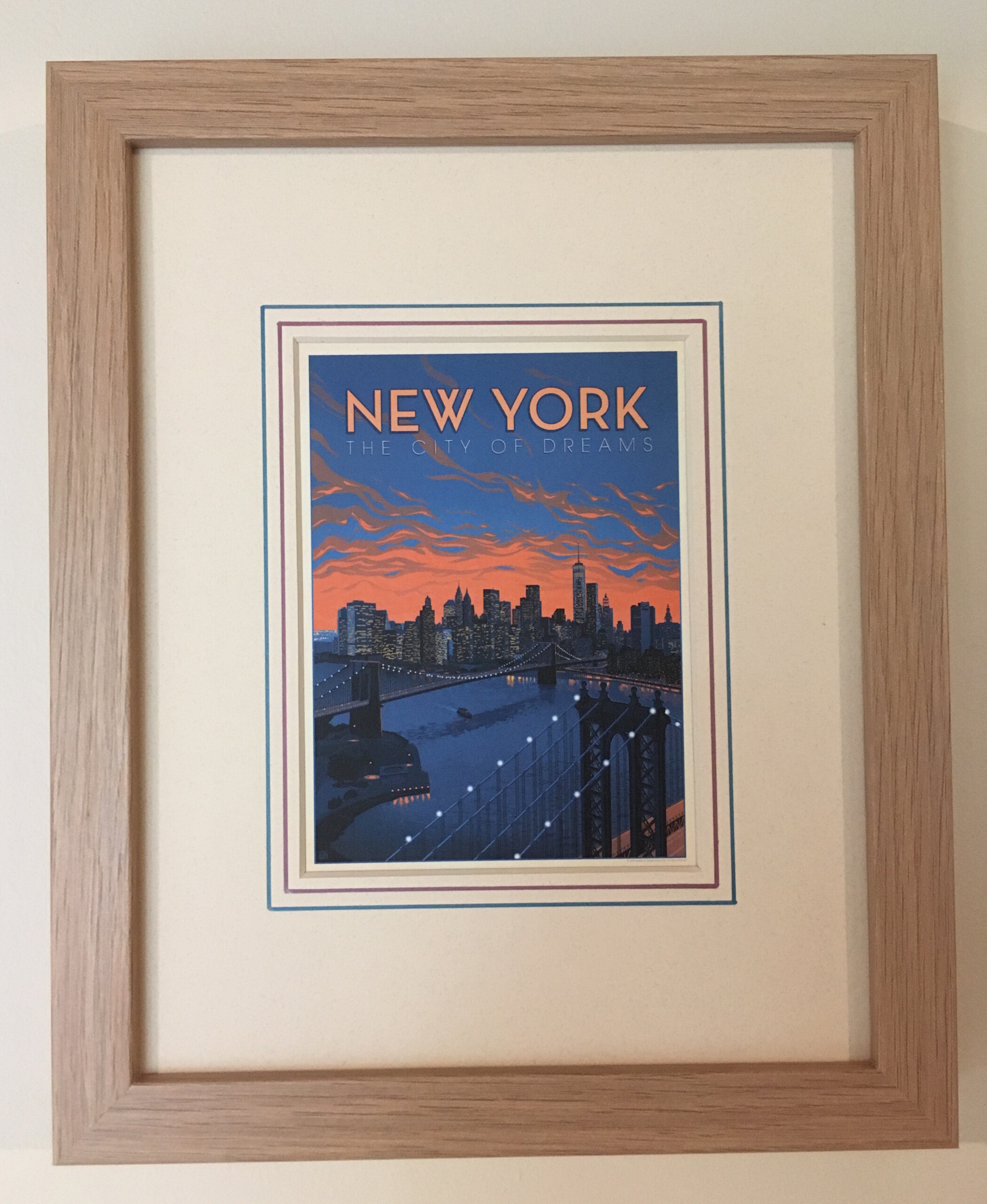 New York Vintage Travel Postcard - Natural Oak - Image 2